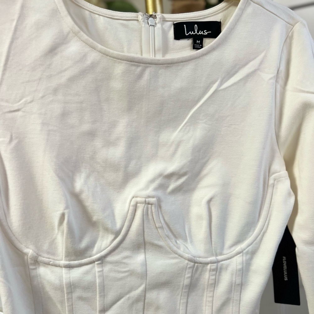 Lulus cream color bodysuit